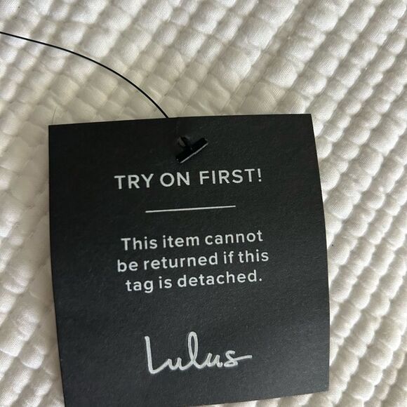 Lulus Glorious Chicness Navy Tulle Pleated Puff Sleeve Midi Dress Medium New - Picture 12 of 13